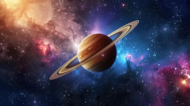 Saturn in space