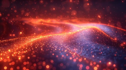 Obraz premium Network cables with a fiber optical background, highlighting the critical infrastructure of data centers