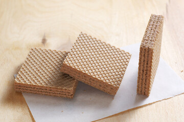 Wafers in the shape of a square