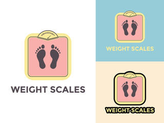 Weight Scales Icon, Healthcare, sports logo icon, Weight Measure Equipment Flat Vector Illustration