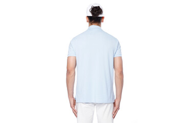 Mock-up of a T-shirt on a man