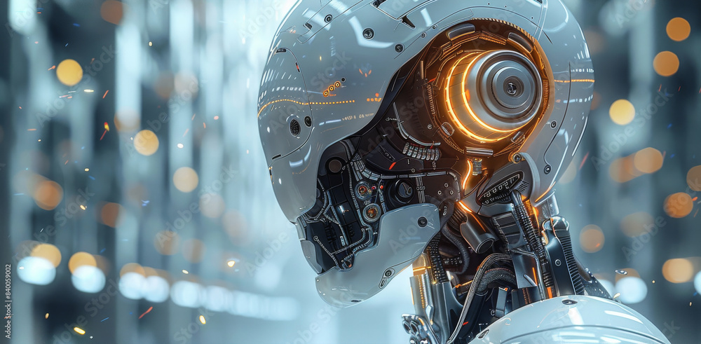 Poster artificial intelligence illustration, high resolution. generative ai.
