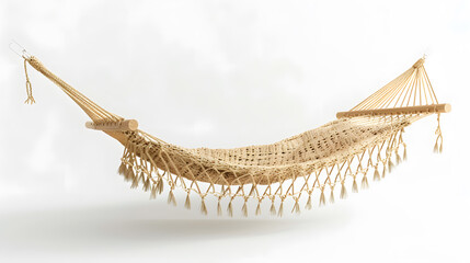 Obraz premium Rope hammock isolated on white background