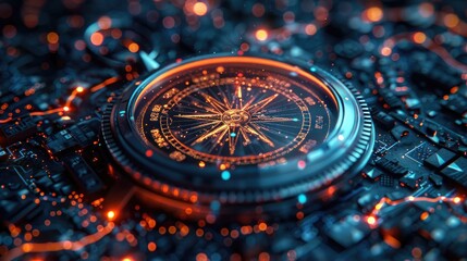 The Digital Compass for Businesses: Navigating Vision Crisis, Mission Path, Creative Strategy, Market Decisions, and Achievement Goals