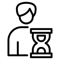 Biography icon symbol sign from modern Movie Genre collection in line style for mobile concept and web apps design. Entertainment and cinema related vector line icon.