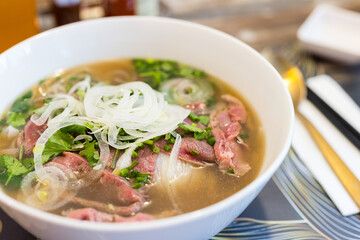 Vietnam traditional pho, Beef noodles