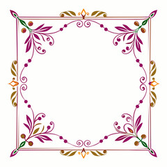 Decorative corners. Scroll corner, decorative ornament  shapes vintage frame, border frames wedding design vector