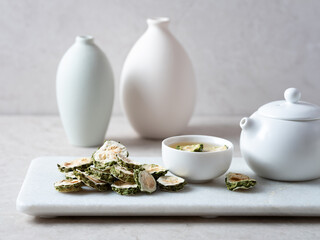 dried Bitter Melon and Bitter Melon Tea