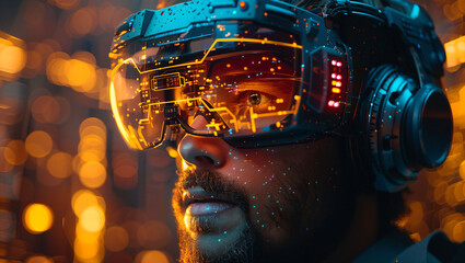 IT support team troubleshooting with holographic tools, modern workspace