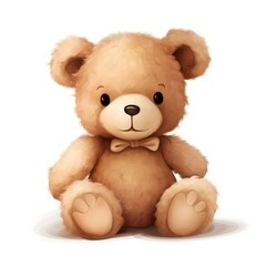 Fototapeta premium teddy bear isolated on white background