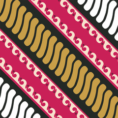 Seamless batik pattern motif indonesia design graphic