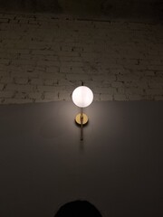 light bulb on wall