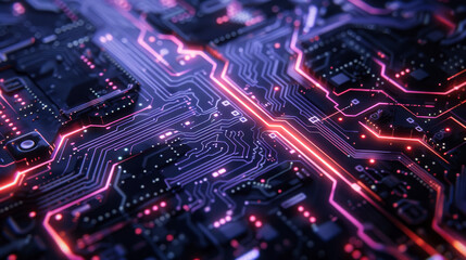 Obraz premium Generic digital technology background