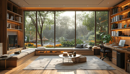 Fototapeta premium interior of a home office