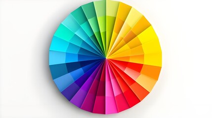 color guide isolated on white