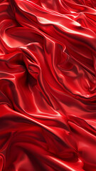 Obraz premium Red color silk flow background