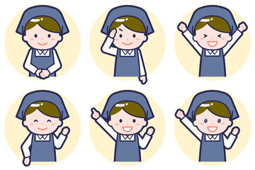 男性スタッフのポーズセット_01