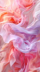 Obraz premium Blue and pink color silk flow background