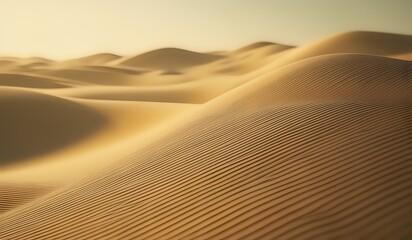 This high-resolution wallpaper captures the mesmerizing beauty of vast sand dunes under a shimmering desert sun., desert sand dunes