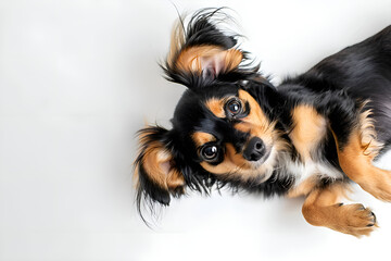 puppy white background