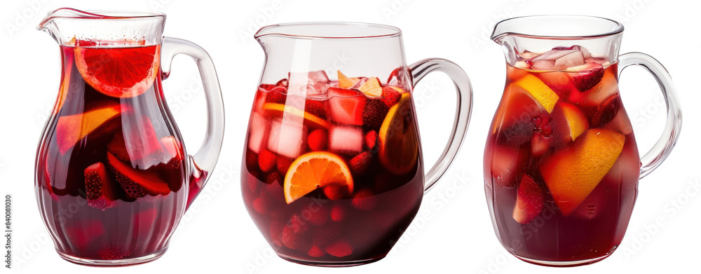 Canvas Prints Sangria drink food beverage set