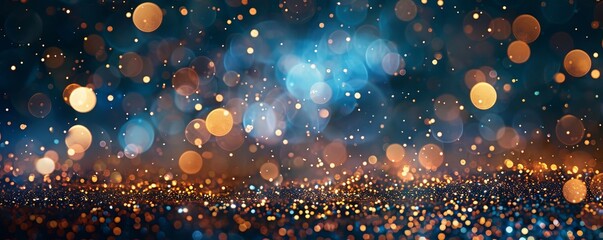 Stunning abstract background with bokeh and light effect featuring shiny glitter