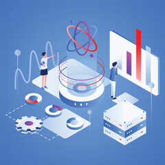 Digital technology banner green blue background concept with technology light effect, abstract tech, innovation future data, internet network, Ai big data, lines dots connection, illustration vector