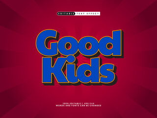 good kids editable text effect in kids and game text style