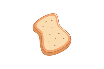 Sweet Bread Flat Sticker Design