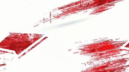 10 Red arrow with rough hand-drawn lines, pointing up, isolated on white