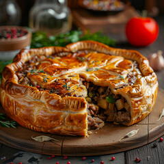 White and Black Apron with White Icings Hanging