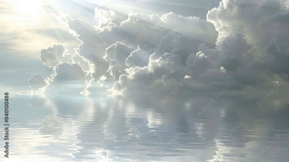 Poster the white water wave light surface overlay background shows a 3d clear ocean surface pattern with a 