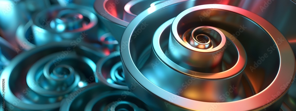 Poster spiraling data flows a dynamic and futuristic 3d rendered visualization of the intricate patterns an