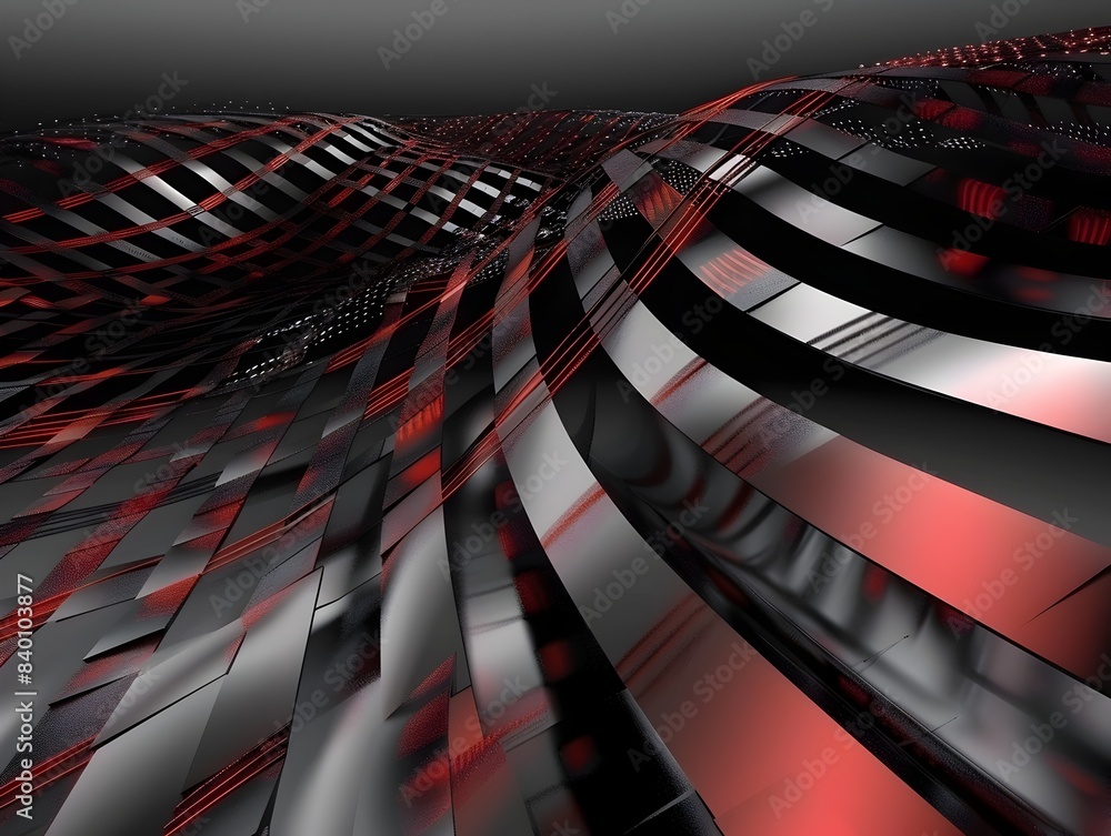 Poster captivating digital weave immersive 3d rendered geometric patterns and futuristic textures an abstra