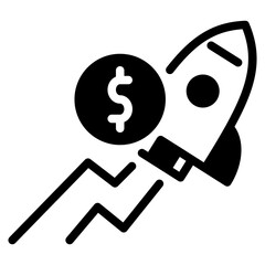 Profit solid icon symbol sign from modern Revenue collection in solid style for mobile concept and web apps design. Business and finance related vector line icon.