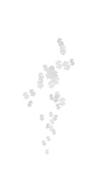 White dollar signs floating upward. Passive income stream generation concept. Making money graphic. 3d illustration.