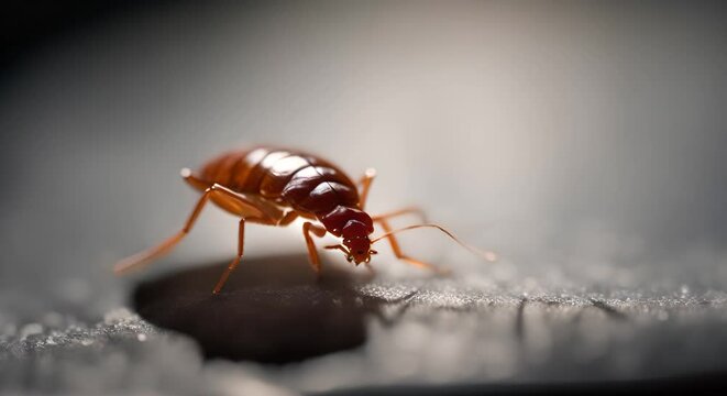 Tick ​​on a bed.