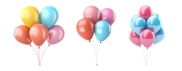 Cute helium party balloon set
