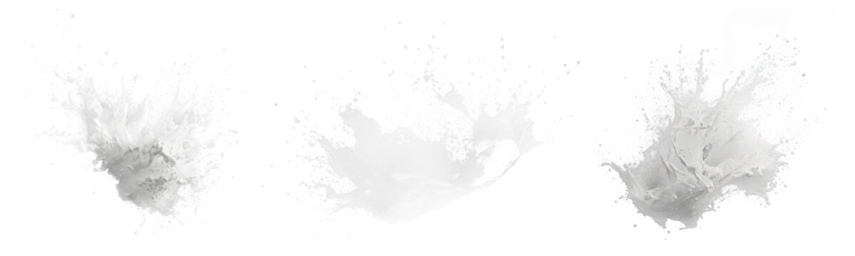 White water splashing effect set