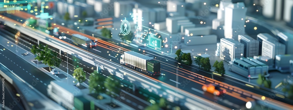 Poster efficient smart city logistics systems with digital tracking and automation