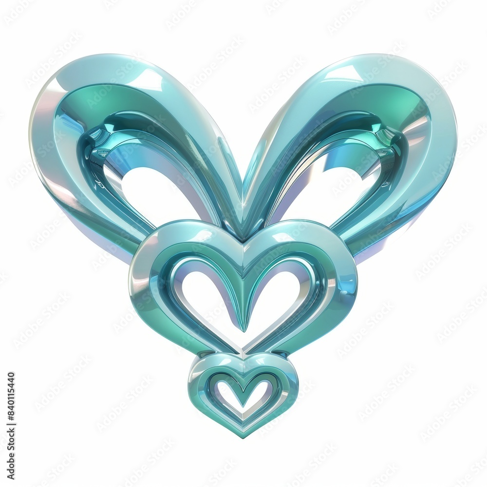 Poster illustration of y2k chrome color shape with liquid metal element. y2k shiny chrome rendering illustr