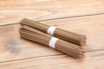 Asian aw soba bukwheat noodle