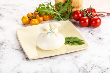 Creamy Italian traditional Burrata cheese