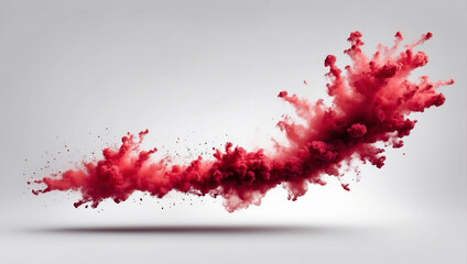 red splashes on white background