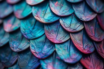 Fish scale texture for background, Colorful concept 