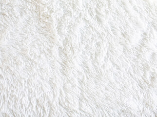 Soft and smooth white wool, close-up photo