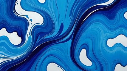 abstract blue background with waves,landscape with blue sky,trees in the night,water drops on the window