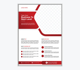 Business agency flyer design template