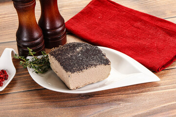 Delicous liver pate snack appetizer