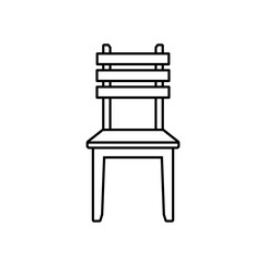 Chair icon vector. Armchair illustration sign. Furniture symbol or logo.
